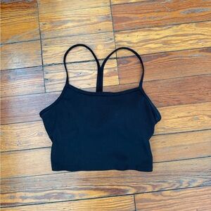 ALO Yoga Black Ribbed Camisole